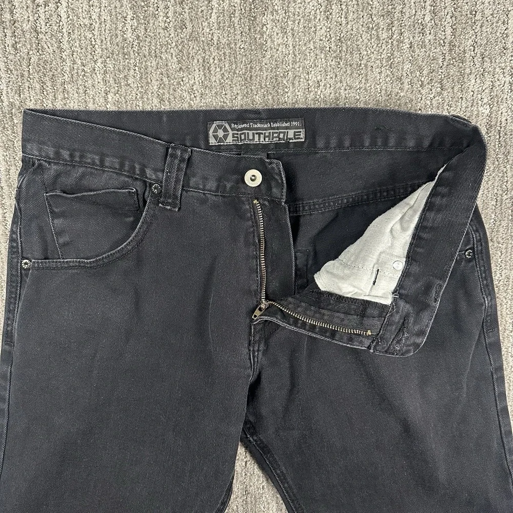 Vintage Y2K Southpole‎ Black Jeans Men's 34 (Fits 34x32) Baggy Skater